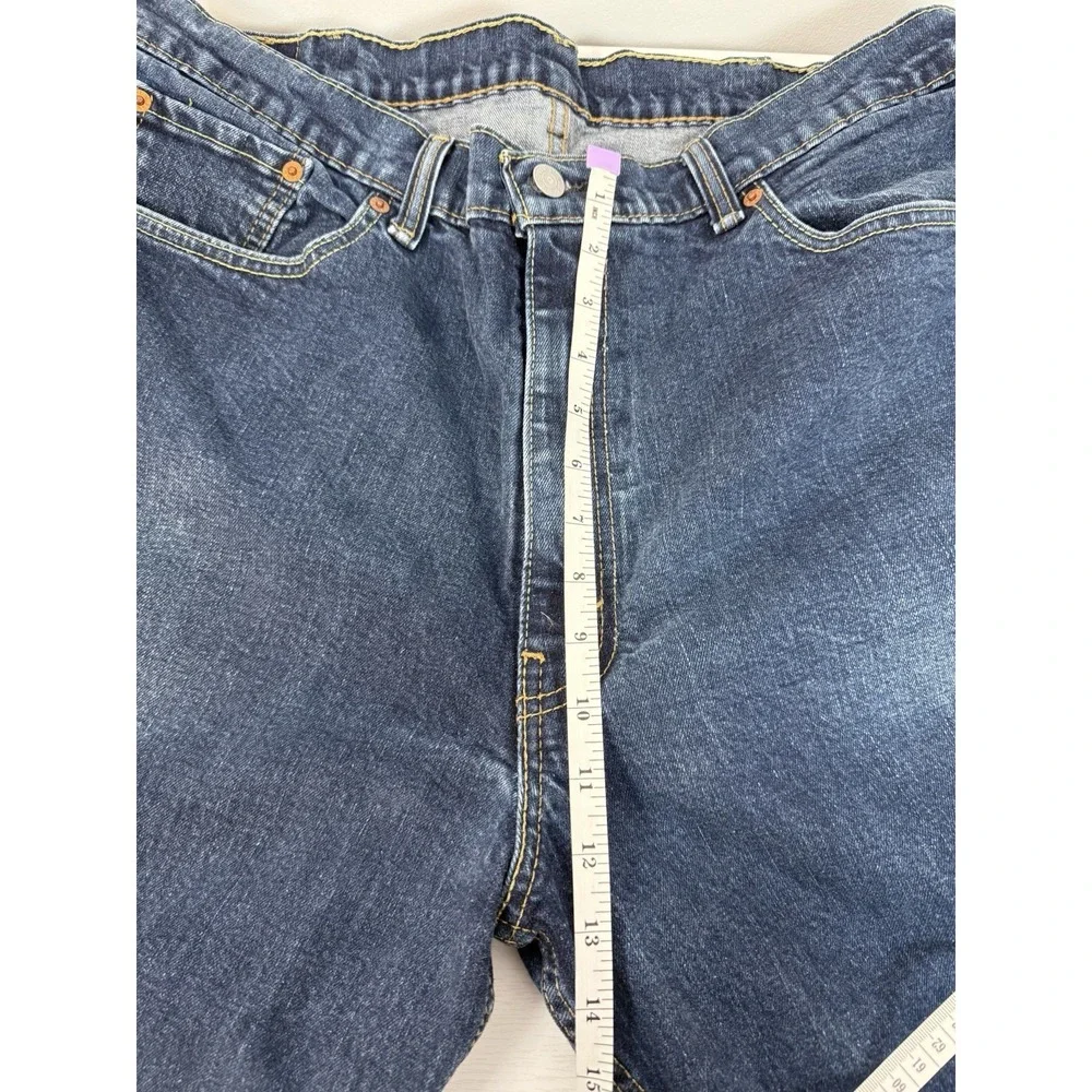 Levis 550 Jeans Mens Size 40x32 Straight Leg DARK Wash‎ Cotton Denim